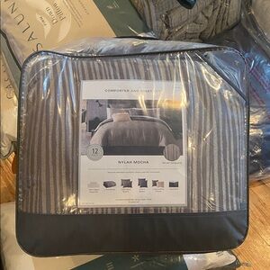 Surprise sale! NEW Hallmark Jacquard Brown Bedding 12 pc Set in Brown no offers